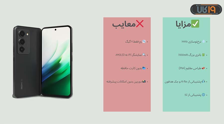 مزایا و معایب خرید گوشی Xiaomi Redmi 15