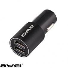 شارژر فندکی 2 پورت مدل C100- آوی | Awei C-100 Dual Port Car Charger