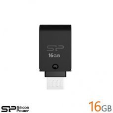 فلش مموری 16 گیگابایت OTG مدل X31- سیلیکون پاور | Silicon Power Mobile X31-16GB-USB 3.0 OTG Flash Drive Dual PC Android Metal