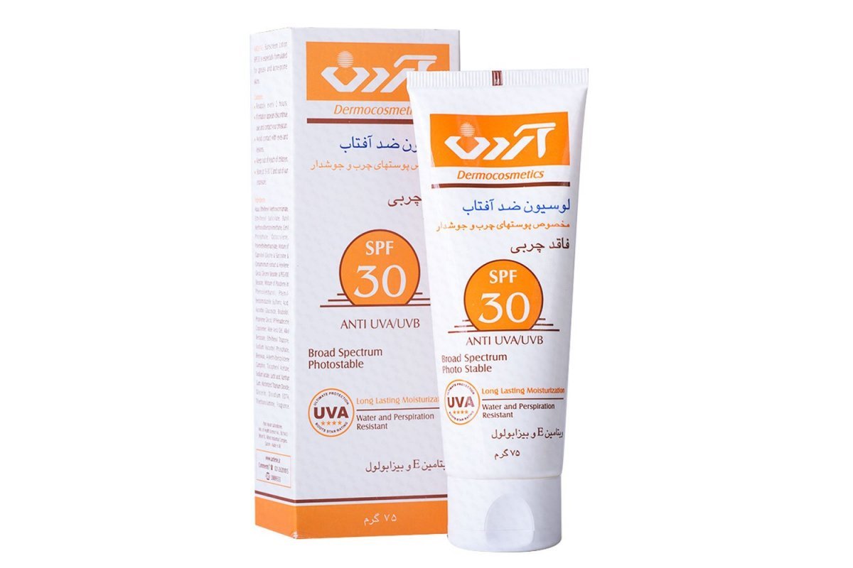 مشخصات، قیمت و خرید لوسیون ضد آفتاب مخصوص پوست های چرب و جوشدار SPF 30 آردن | ۱۹کالا
