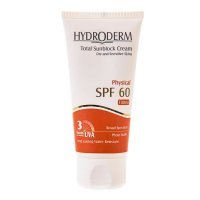 کرم ضد آفتاب فاقد جاذبهای شیمیایی SPF60 هیدرودرم 