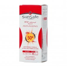 مشخصات، قیمت و خرید کرم ضد آفتاب و ضد چروک مناسب انواع پوست SPF50  سان سیف 50 گرم | ۱۹کالا