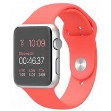 مشخصات، قیمت و خرید ساعت هوشمند 38mm Silver Aluminum case Orange Sport  Band اپل | 19کالا