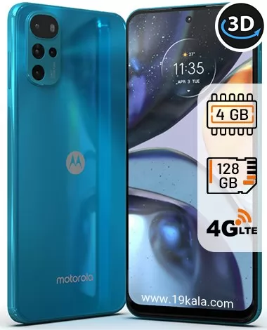 گوشی موتورولا Moto G22 ظرفیت 128 رم 4 گیگابایت
