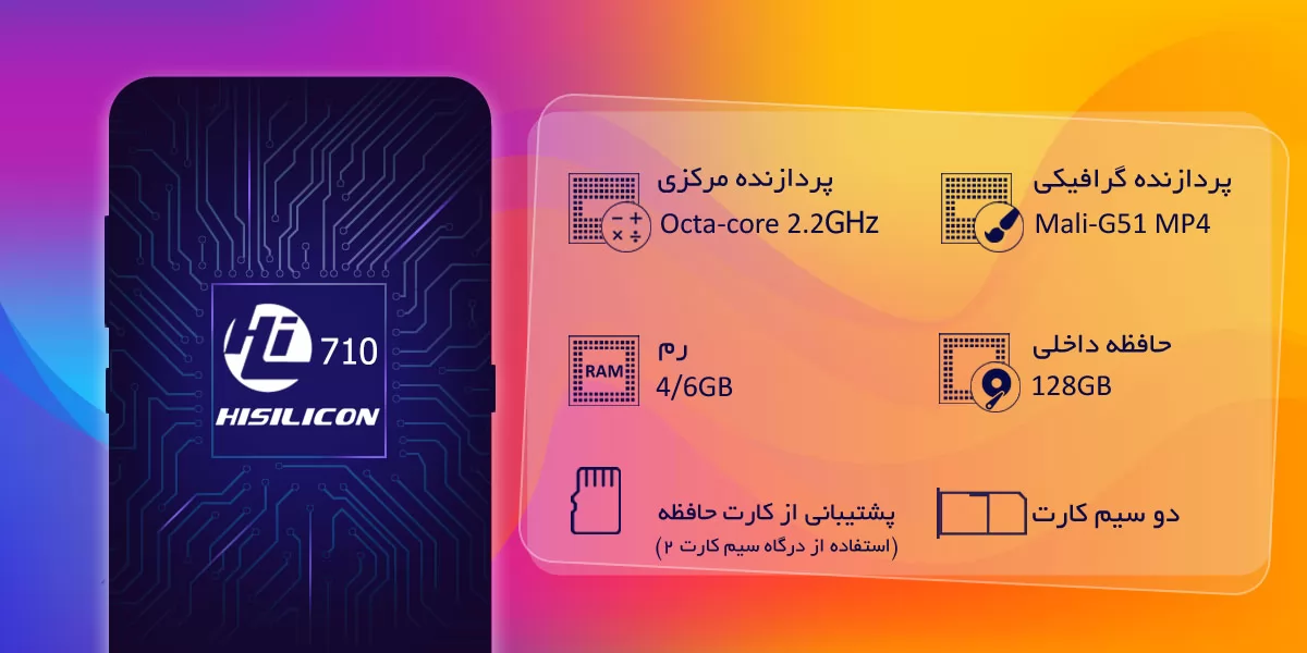 مشخصات گوشی p30 lite با رم 6 گیگ