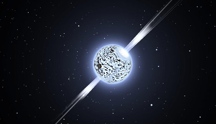 کشف یک ستاره تپنده پر سرعت که از خود پرتوهای گاما ساطع می‌کند