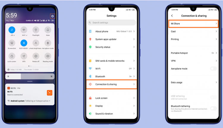 طریقه استفاده از Mi Share در گوشی‌های شیائومی!