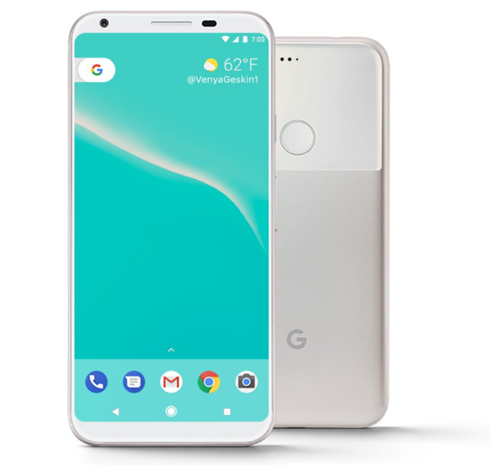 مشخصات و طراحی احتمالی Google Pixel 2