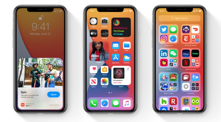 رابط کاربری ios گوشی اپل