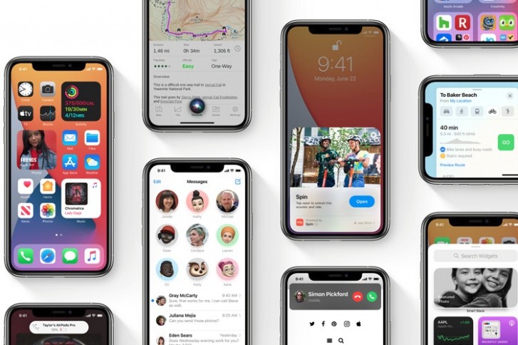 رابط کاربری ios گوشی اپل