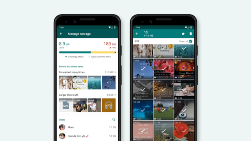مدیریت بهینهی حافظه در واتساپ