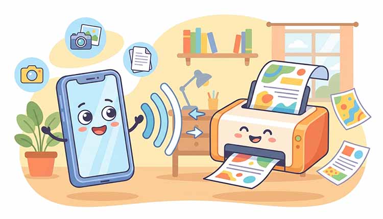 اموزش پرینت گرفتن با گوشی