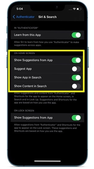 برنامه مخفی کردن برنامه ها در آیفون
