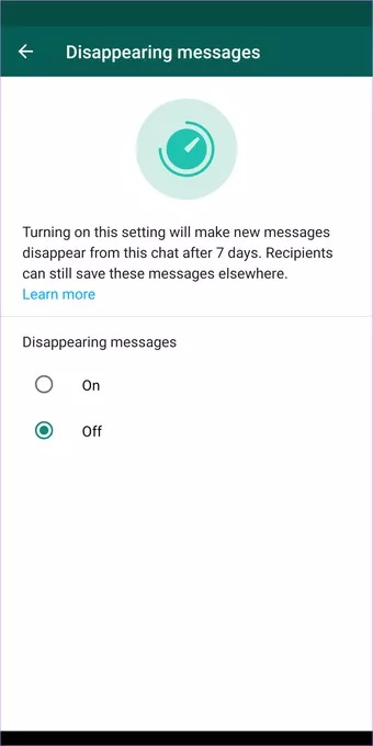 disappearing messages whatsapp چیست