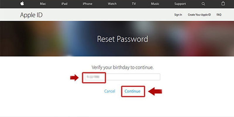 فراموشی اپل آیدی