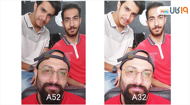 مقایسه دوربین a32 با a52