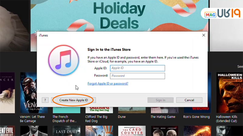 ساخت اپل ای دی در itunes