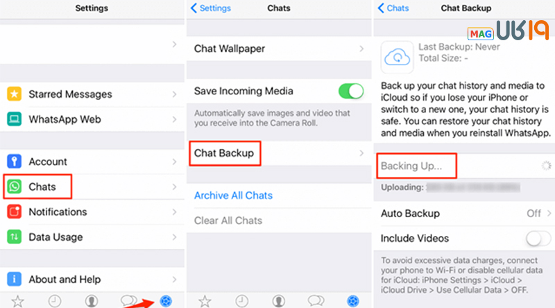بکاپ گرفتن از واتساپ
