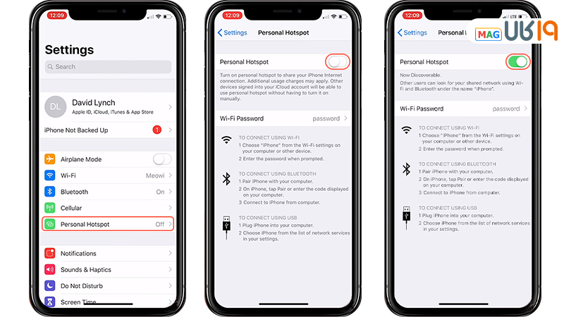 روشن کردن هات اسپات ایفون 
