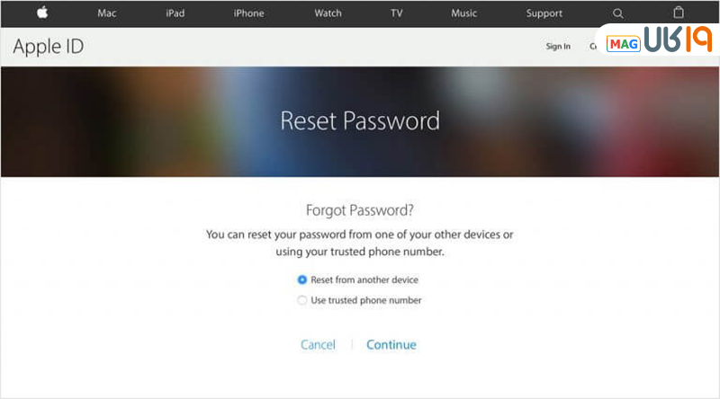 بازیابی رمز اپل ایدی