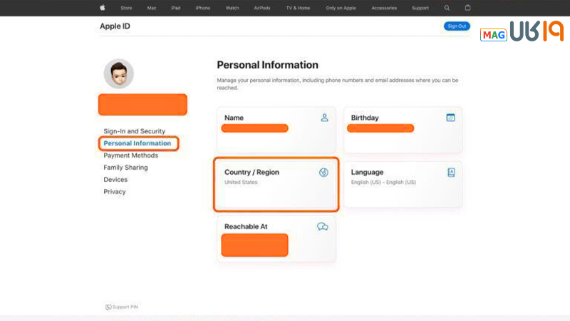 تغییر کشور در اپل آیدی