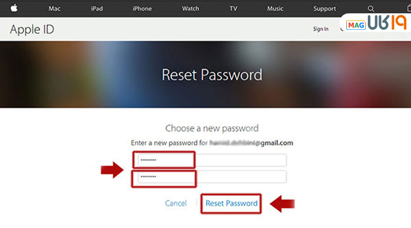 تغییر رمز اپل ایدی بدون سوال امنیتی