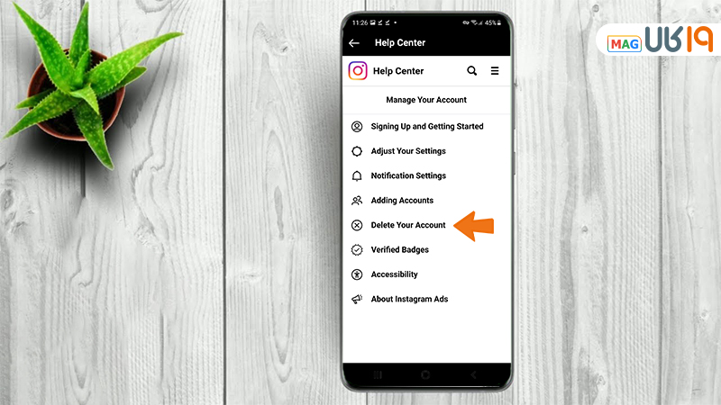 نحوه دیلیت اکانت اینستاگرام