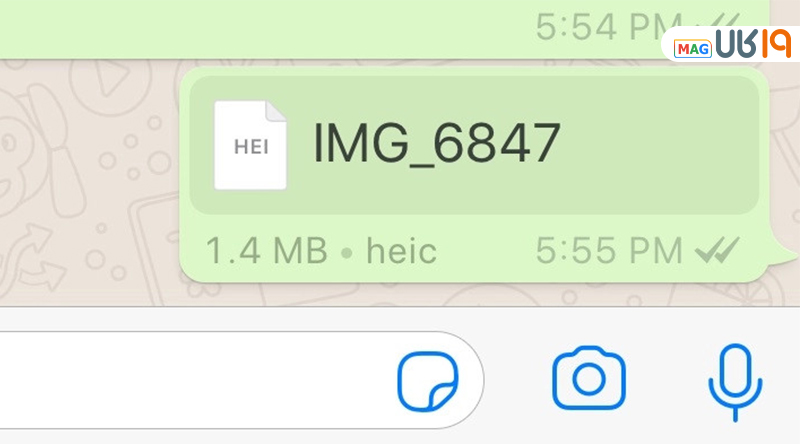 فرستادن عکس به صورت فایل در واتس اپ