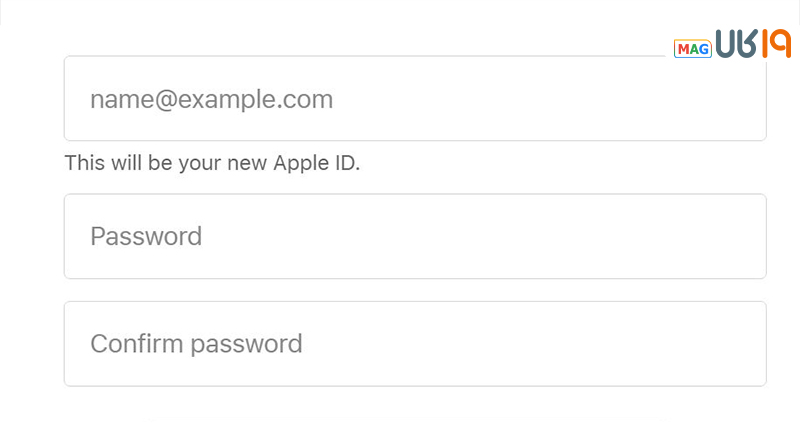 اموزش ساخت اپل ایدی با ایمیل