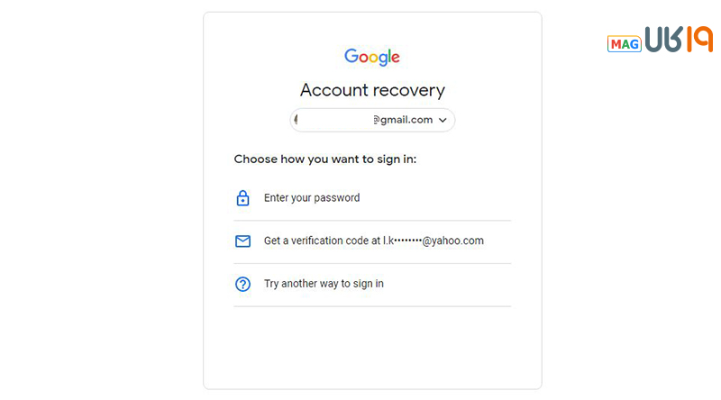 بازیابی جیمیل بدون شماره تلفن 