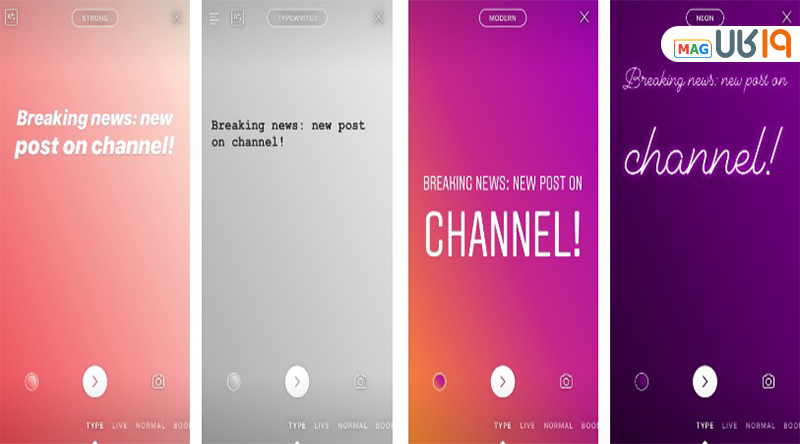 تغییر فونت استوری اینستاگرام