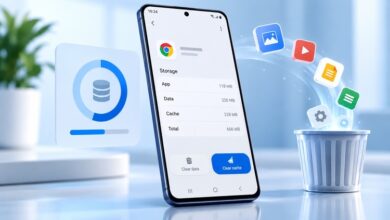 پاك كردن حافظه پنهان سامسونگ
