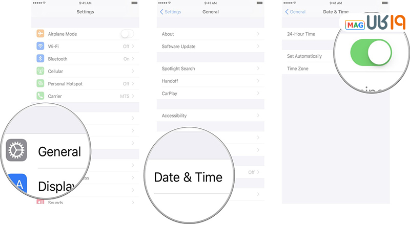 روش تنظیم ساعت ایفون