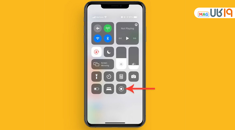 اسکرین رکوردر آیفون ۱۲