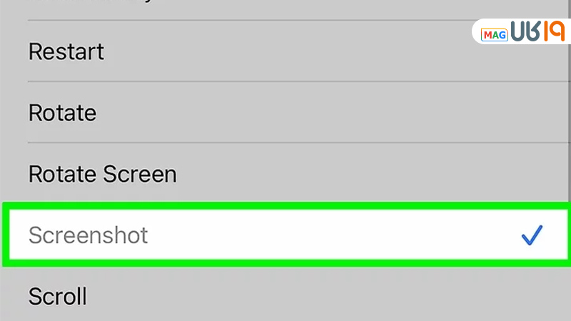 اسکرین شات ایفون با ضربه