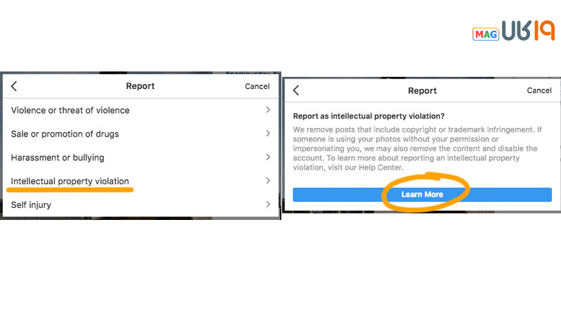رفع مشکل کپی رایت در اینستاگرام