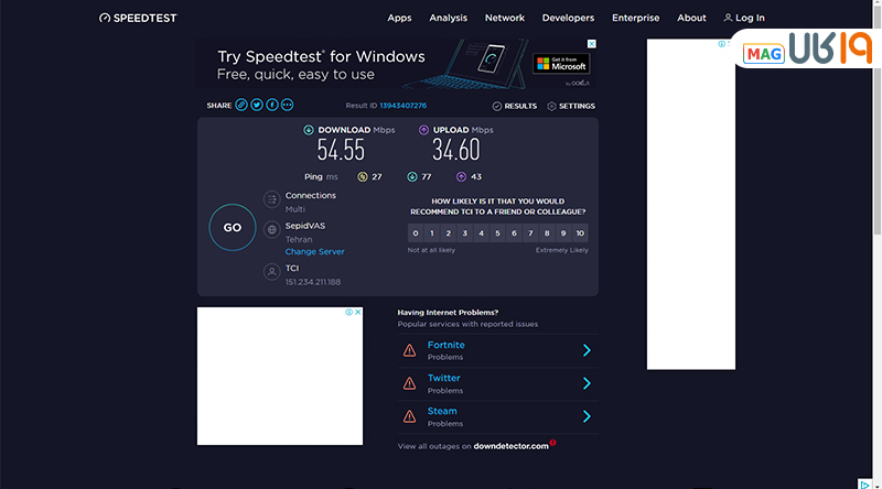 بهترین نرم افزار تست سرعت اینترنت