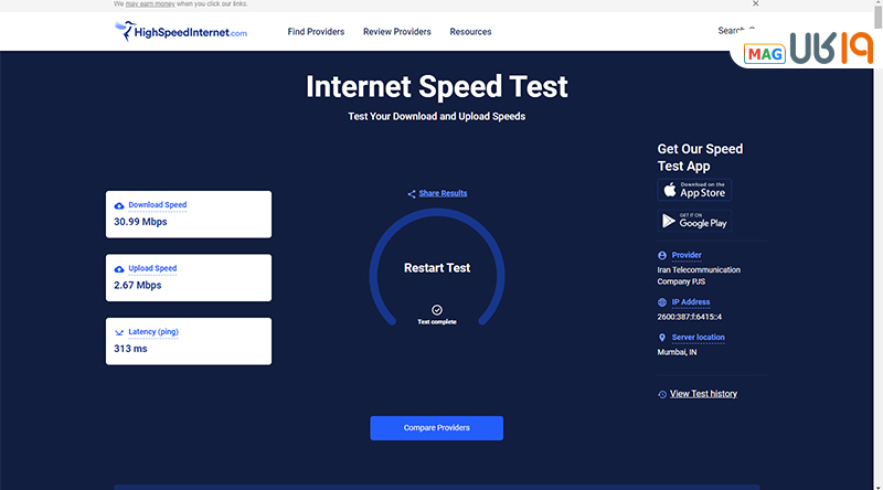 بهترین سایت تست سرعت اینترنت چیست