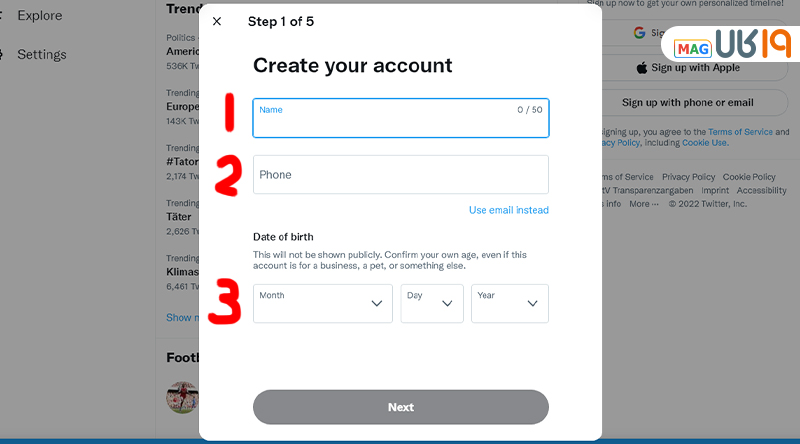 ساخت اکانت توییتر در ایران