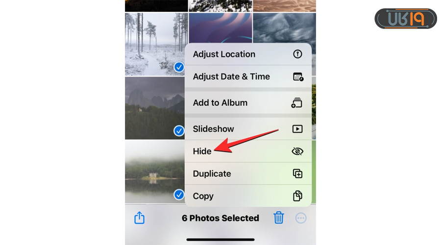 مخفی کردن عکس در ایفون ios 14 