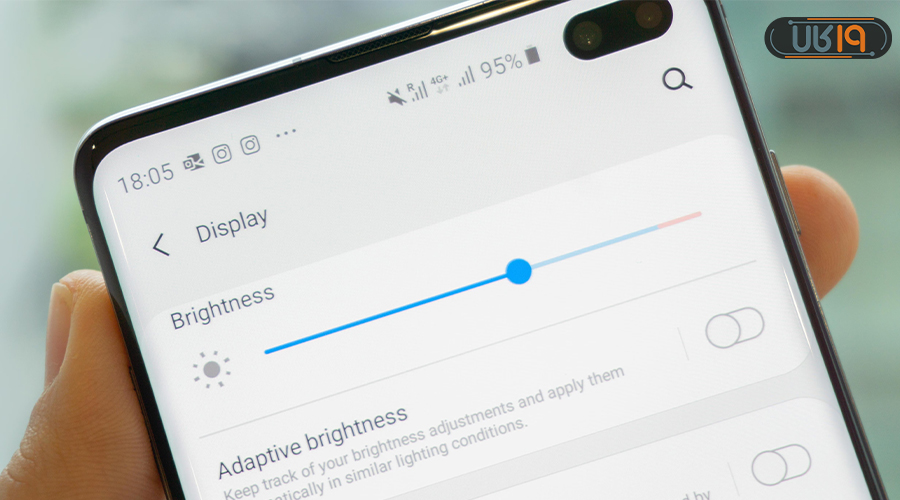 تنظیمات صفحه نمایش گوشی سامسونگ