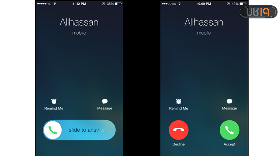 تنظیمات جواب دادن تماس در ایفون 