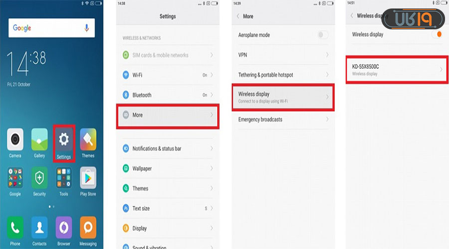 وصل کردن گوشی شیائومی به تلویزیون 