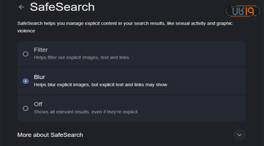 چگونه safesearch را غیر فعال کنیم اندروید