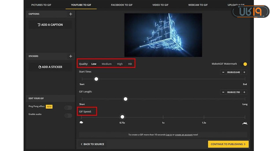 آموزش تبدیل فیلم به گیف