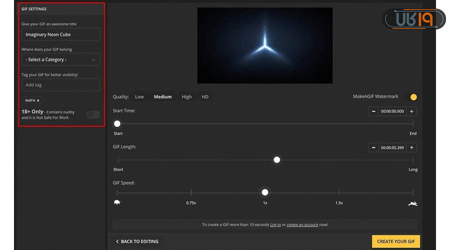 برنامه تبدیل فیلم به گیف