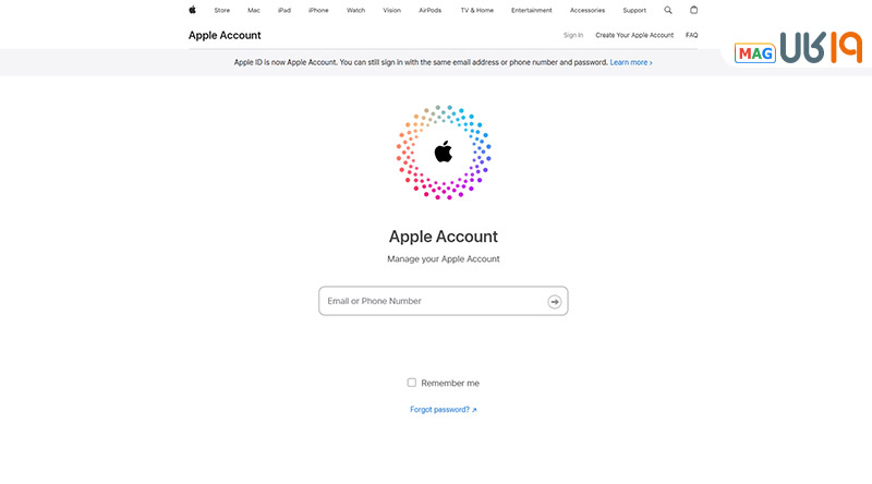 فراموش کردن رمز اپل ای دی