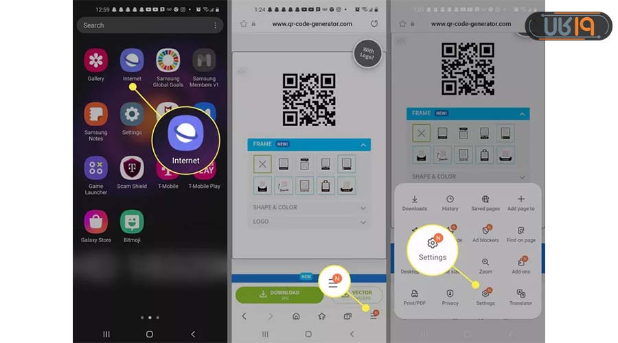 اسکن بارکد با گوشی سامسونگ