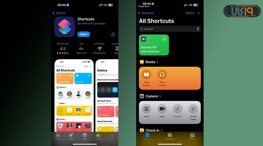 برنامه Shortcuts در ایفون چیست