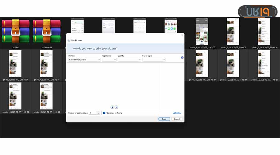 تبدیل چند عکس به یک PDF